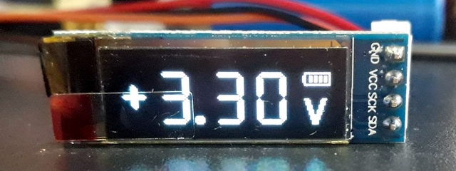 Вольтметр 0 ~ 15 вольт, олед I2C дисплей 128x32, процессор STM32F303K6